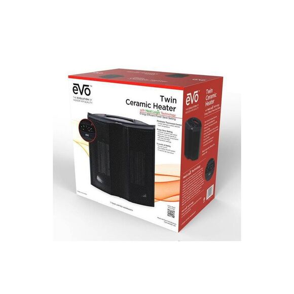 EVO Evolution Twin Ceramic Personal Space Small Po Black - Picture 3 of 11